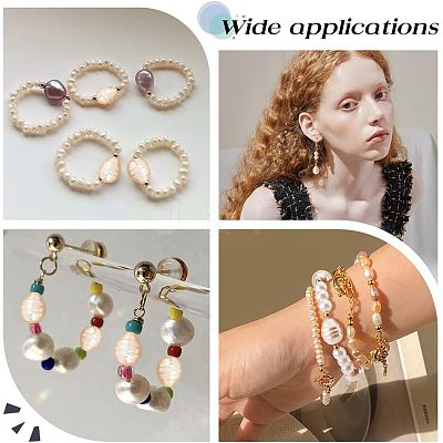 1 Strand Electroplate Shell Pearl Beads Strands BSHE-NB0001-21-1