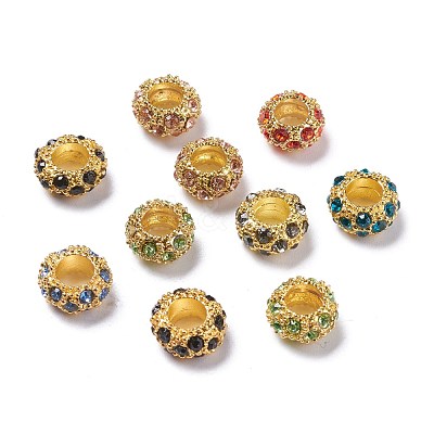Alloy Rhinestone European Beads CPDL-H997-1