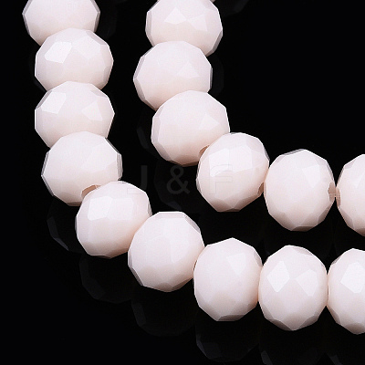 Opaque Solid Color Glass Beads Strands EGLA-A034-P1mm-D33-1