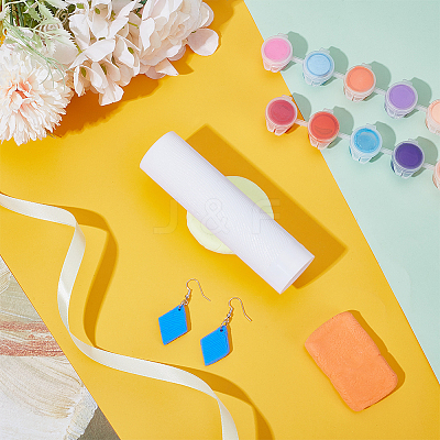 Acrylic Handle Clay Texture Roller DIY-WH0699-74-1