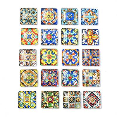 20Pcs Glass Cabochons GGLA-S059-01A-1