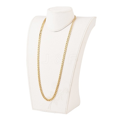 Men's 304 Stainless Steel Cuban Link Chain Necklaces NJEW-JN03157-02-1