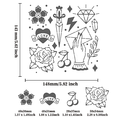 Stainless Steel Cutting Dies Stencils DIY-WH0279-130-1