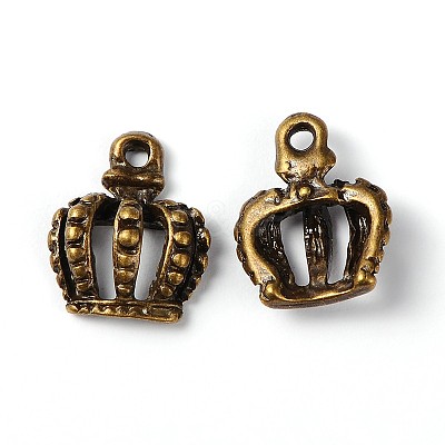 Tibetan Style Alloy Crown Charms EBB054Y-AB-1