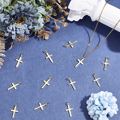 12Pcs Brass Pendants KK-BBC0024-56G-1