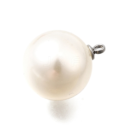 ABS Plastic Imitation Pearl Pendants FIND-H052-01J-01P-1