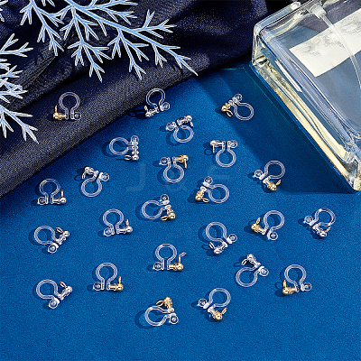 Transparent U Type Alloy Ear Clip PALLOY-PH0012-72-1