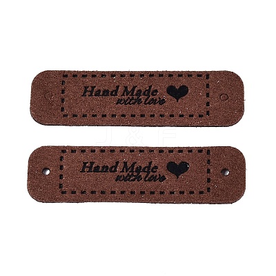 Imitation Leather Label Tags PURS-PW0001-494G-1