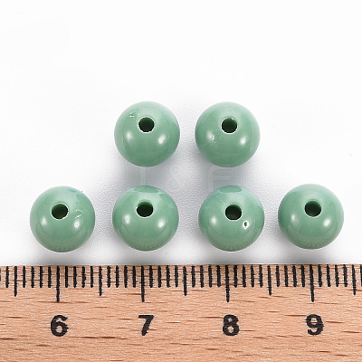 Opaque Acrylic Beads X-MACR-S370-C8mm-26-1