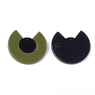 Cellulose Acetate(Resin) Pendants KY-S158-36B-1