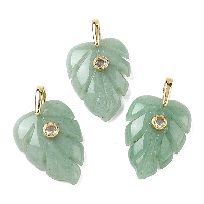 Natural Green Aventurine Pendants GG-CBA105B-01N-G-1
