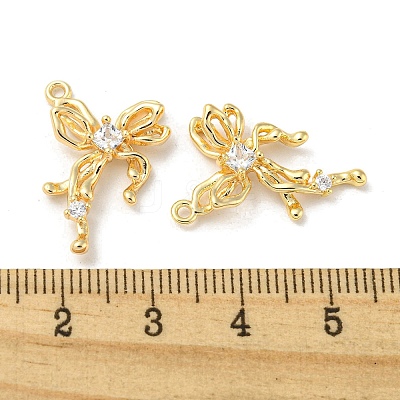 Brass Micro Pave Cubic Zirconia Pendants KK-H460-54G-1
