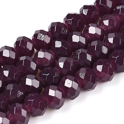 Baking Paint Imitation Jade Glass Bead Strands LS-DGLA-A034-J2MM-A02-1