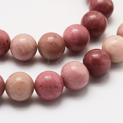 Natural Rhodonite Beads Strands X-G-J358-03-6mm-1