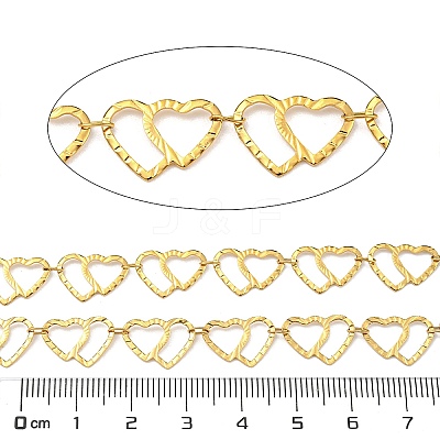 Ion Plating(IP) 304 Stainless Steel Heart Link Chains CHS-E031-04G-1
