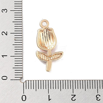 Golden Plated Alloy Enamel Pendants ENAM-L047-01G-06-1