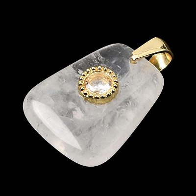 Natural Quartz Crystal Pendants G-C282-03G-1