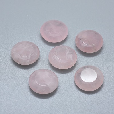 Natural Rose Quartz Cabochons G-F656-13-1