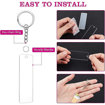 DIY Keychain Making DIY-BC0010-81P-1