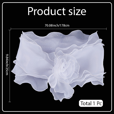 Chiffon Shawl AJEW-WH20054-037C-1