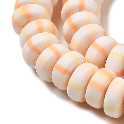 Polymer Clay Beads Strands CLAY-H006-02F-1