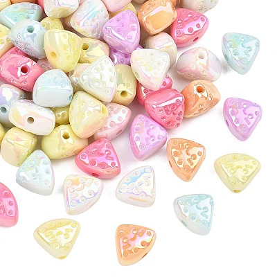 Luminous UV Plating Opaque Acrylic Beads MACR-K361-45-1