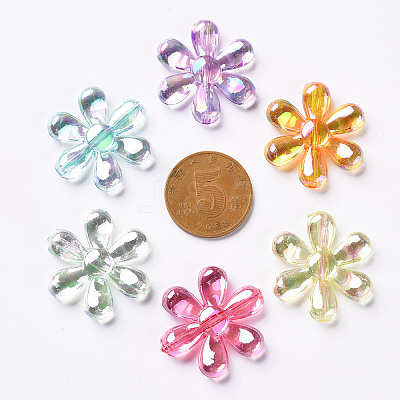 Transparent Acrylic Beads X-TACR-S154-35C-1