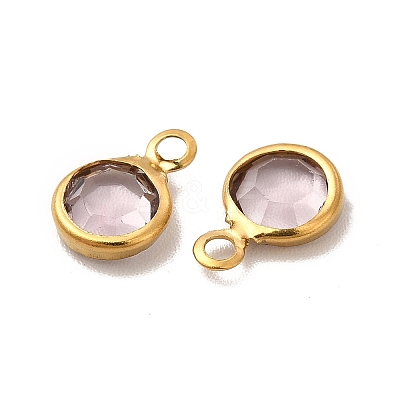 Ion Plating(IP) 304 Stainless Steel with Glass Charms STAS-G305-11G-06-1