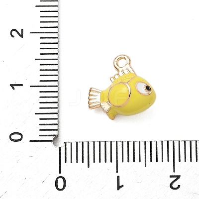 Alloy Enamel Charms ENAM-F156-06G-01-1