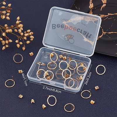 20Pcs Brass Stud Earring Findings KK-BBC0002-82-1