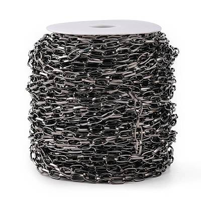 Iron Paperclip Chains CH-R025-13x6mm-B-1