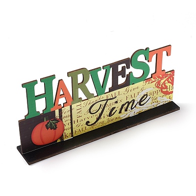 Natural Wood Display Decorations DJEW-O001-07-1