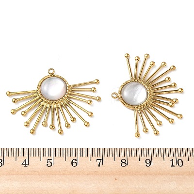 Natural Freshwater Shell Pendants STAS-G397-04G-01-1