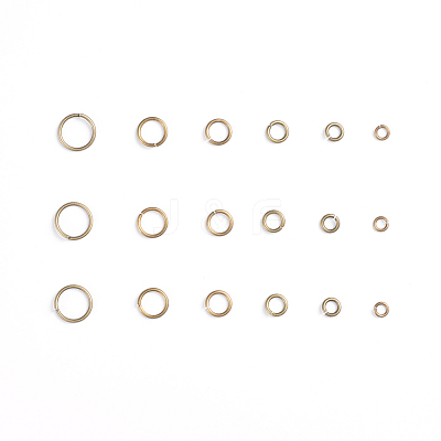 Brass Open Jump Rings KK-JQ0001-01AB-1
