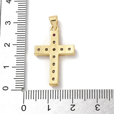 Brass Micro Pave Cubic Zirconia Pendants KK-A212-10C-G-1
