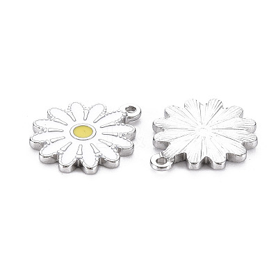 304 Stainless Steel Enamel Pendants STAS-Q241-015E-1