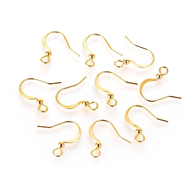 Long-Lasting Plated Brass French Earring Hooks X-KK-K204-137G-NF-1