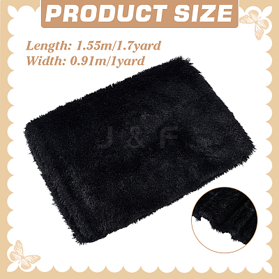 1 Yard Polyester Plush Fabric DIY-PH0028-91C-1
