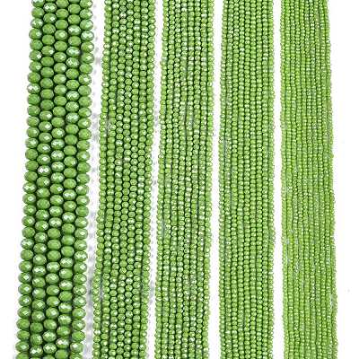 Electroplate Glass Beads Strands EGLA-A044-P4mm-A30-1