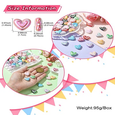 50Pcs Opaque Arylic Beads OACR-CJ0001-87-1