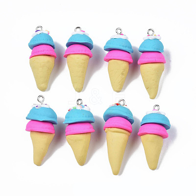 Handmade Polymer Clay Pendants CLAY-Q240-003E-1