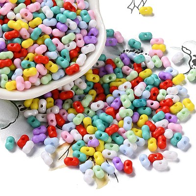 Opaque Acrylic Beads MACR-L010-01-1