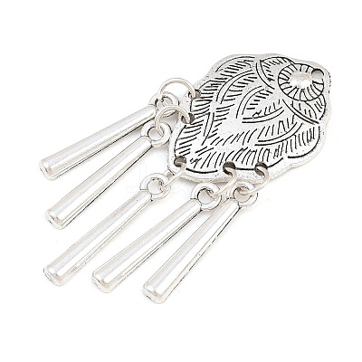 Tibetan Style Alloy Big Pendants AL-CBAAECB-02AS-A-1