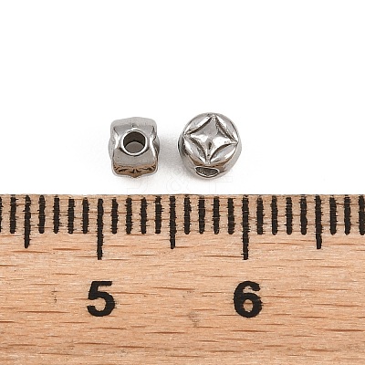 304 Stainless Steel Beads STAS-D394-02C-P-1