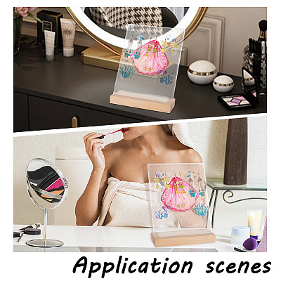 Transparent Acrylic Earring Displays NDIS-WH0015-01C-1