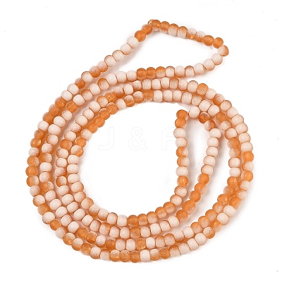 Frosted Crackle Glass Beads X1-GLAA-U001-4mm-M10-1