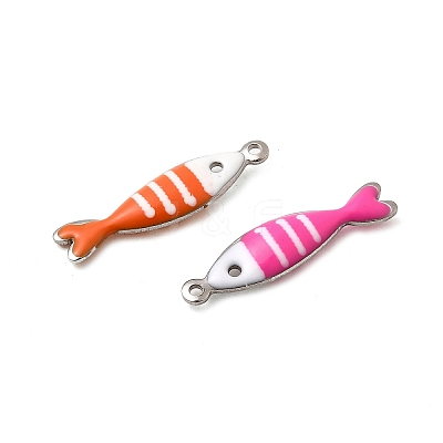 304 Stainless Steel Enamel Charms STAS-Q363-14J-P-1