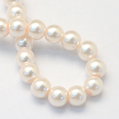 Baking Paint Glass Pearl Bead Strands X-HY-Q003-3mm-41-1