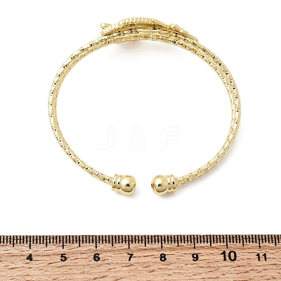 Brass Cuff Bangles BJEW-F526-07G-1