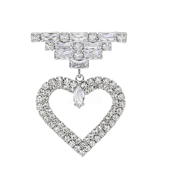 Alloy Rhinestone Brooch for Backpack Clothes PW-WG41184-01-1